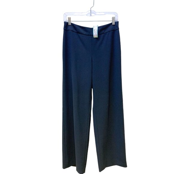Giorgio Armani Pants - Giorgio Armani Womens Dark Gray Wide-Leg Pants Size 6 (42 EU) Made In Italy